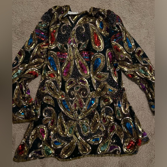 Vintage Embellished Multicolor Jacket/blazer - Picture 4 of 5